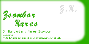 zsombor mares business card